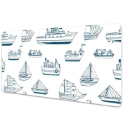 Decormat Podloga za pisalno mizo Blue ships 120x60 cm