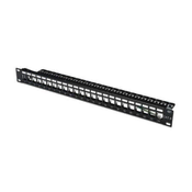 Digitus XtendLan Patch panel 19, 24 priključkov, nemontiran, Cat5e/6/6A/7, kabelska vezava