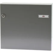 Poštni nabiralnik SERIJA 17 RENZ, 370 x 330 x 100 mm, jeklo, RAL 9007