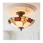 Endon 111907 - Plafonski luster Tiffany INGRAM 3xE27/10W/230V precnik 45 cm