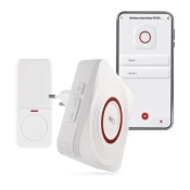 Bežicno zvono za uticnicu GoSmart 230V + 1xCR2032 belo Wi-Fi