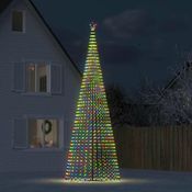 LED božično drevo 1544 LED barvita 500 cm