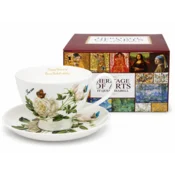 Porcelanasta skodelica White Rose 250 ml + darilo krožnik