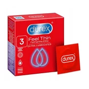 Durex Feel Thin Extra Lubricated Kondomi - 3 kosi