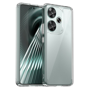 Hibriden ovitek Frame Shield za Xiaomi Poco F6 - prozoren