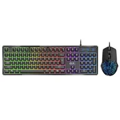 Genius Tastatura i miš Scorpion KM-GX3 Gaming RGB USB US, Crna