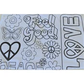 Kuhinjska krpa print Love 45x70cm 3404