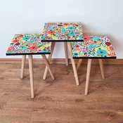 Hanah Home Set klub stocica 3Shp154, 3 komada, Antracit
