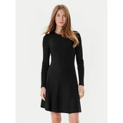 Obleka Twinset črna barva, 252TP3640
