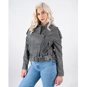 BRACA PREMIUM Ženska kožna jakna BC-140, Siva
