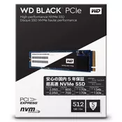 WD SSD BLACK SN750 250Gb M.2 2280 NVMe WDS250G3X0C Read/Write: 3100 / 1600 MB/s, 220k/180k IOPS, TBW 200TB