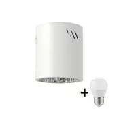 LED spot svetiljka GEORGE 1xE27/6W/230V, precnik 11 cm, bela