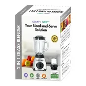 Comfy Nest CN-BLG15GRY Blender i Mlinac 2u1 800W – Stakleni Blender 1.5L s Pulse Funkcijom