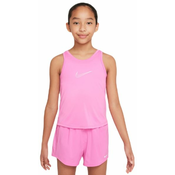 Majica kratkih rukava za djevojcice Nike Kids Dri-Fit One Training Tank - playful pink/white