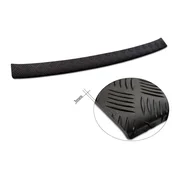 Reinforced trunk edge protection strip Nissan X-trail 2022- (ribbed aluminum, black)