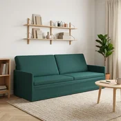 Vidaxl 3-sedna sofa Temno zelena 220 x 81 x 82 cm Blago