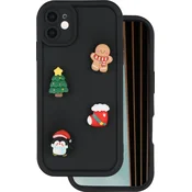 Ultra Trendy 3D Ovitek za iPhone 11, božični - črn