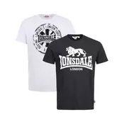LONSDALE Majica Dildawn  črna / bela