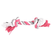 Igrača psi vleka iz vrvi 2 vozla 35cm/180g pink Flamingo - Guma in lateks - Flamingo