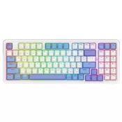 Mehanicka tipkovnica Redragon - Gloria Pro, bežicna, Redragon Orange, RGB, bijela