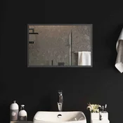 vidaXL LED kopalniško ogledalo Transparentno 60 x 40 cm kaljeno steklo