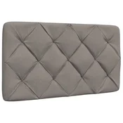 vidaXL Blazina za vzglavje taupe 90 cm blago
