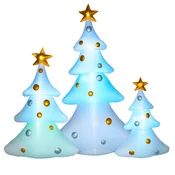 HOMCOM HOMCOM napihljiv božični dreves poliester 239D x 77Š x 210V cm večbarvno, (5000242563)