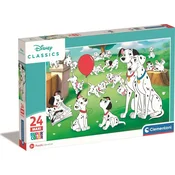 Clementoni Puzzle Disney: 101 dalmatinec MAXI 24 kosov