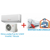 Klima uredaj Fuji Air 3,5kW Inverter, R32, Yacuza SA MONTAŽOM