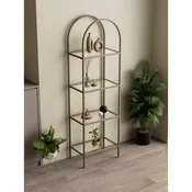 Hanah Home Idil polica za knjige 47 × 158 × 30 cm, antik / providno staklo