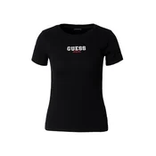 GUESS JEANS Majica  rdeča / črna / bela