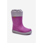 Childrens Wellington Boots with Warmer Snow Wave Gokids Purple