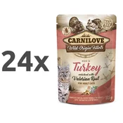 Carnilove Cat WMM Adult - puran & baldrijan, 85 g 24 x 85 g