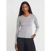 Dilvin Pulover Pullover srebrno-siva