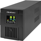 Qoltec 53770, Line-Interactive, 1,5 kVA, 900 W, Sinusni, 140 V, 300 V