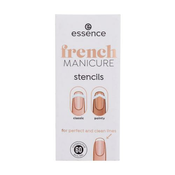 Essence French Manicure Stencils 01 French Tips & Tricks Set šablone za nokte 60 kom