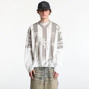 Majice REPRESENT Printed Ls Football Top UNISEX Flat White XXL