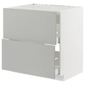 METOD/MAXIMERA Podstav omr za k pl/vgr napa+predal, bela/Havstorp svetlo siva, 80x60 cm