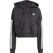 Adidas Ženski duks sa kapuljacom W 3S Ft Qz Hd JN1956, Crni