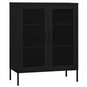 Vidaxl omara za shranjevanje črna 80x35x101,5 cm jeklo