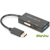 DIGITUS DisplayPort v HDMI+DVI+VGA pretvornik, 0.2m