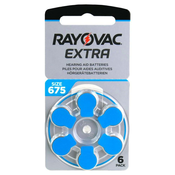 Baterije Za Slušne Aparate Rayovac Extra, Tip 675, 6 Kos