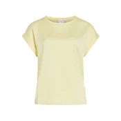VILA Bluza VIELLETTE pastelno rumena