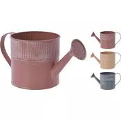 eoshop Dekorativni kovinski cvetlični lonček v obliki zalivalke 13 x 12 cm, barvni miks