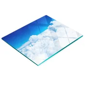 shumee Večnamenska kuhinjska dekorativna tabla iz kaljenega stekla, oblaki 60x52 cm