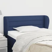 Vidaxl vidaXL Vzglavnik s krilci moder 103x23x78/88 cm blago