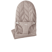 Extra Fabric Seat for Bouncer Bliss - Sand grey/Woven, Petal quilt