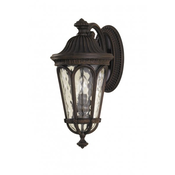 Elstead Lighting Elstead Regent Court Zunanja stenska svetilka z 2 lučmi, srednje velika, oreh IP44, E14, (22100088)
