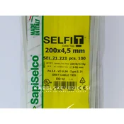 Kabelske vezice siv 200x4,5 mm - SapiSelco (1 pak/100 kos) SEL.21.223R