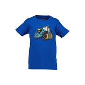 BLUE SEVEN Majica modra/žafran/smaragd/črna